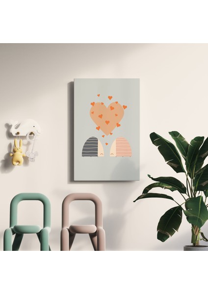 Kalpler Modern Kanvas Tablo - Bebek Odası Dekorasyon - Çocuk Odası Tablo fiyatları