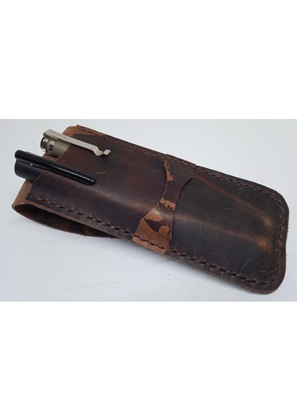 Crazy Hors Hakiki Deri El Emeği Özel Kalemleriniz Için Kalemlik Kalem Kutu 27 cm 6 cm Nur4 fırsatları
