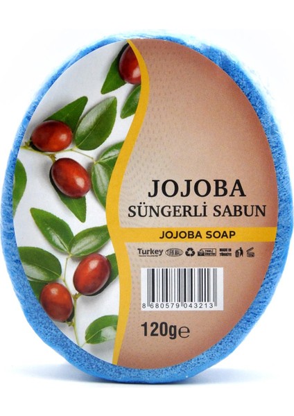 Jojoba Özlü Süngerli Sabun Banyo Duş Sabunu 120 G