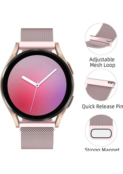 Huawei Watch Gt4/Gt3/Gt2/Gt2e 46mm Uyumlu Metal Hasır Kordon 22MM