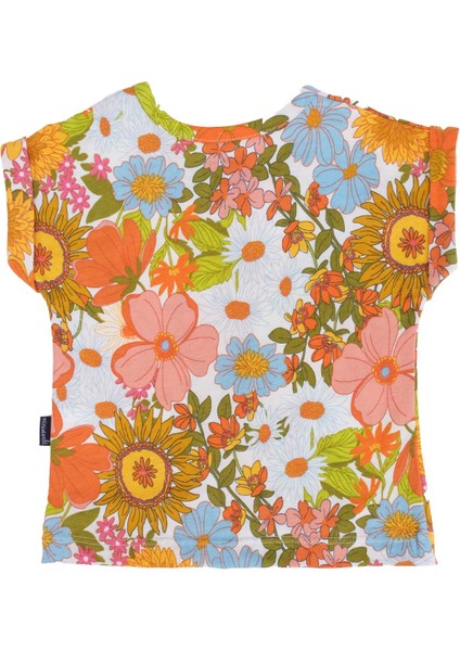 Çiçek Baskılı Bisiklet Yaka T-Shirt 2'li Set fırsatları