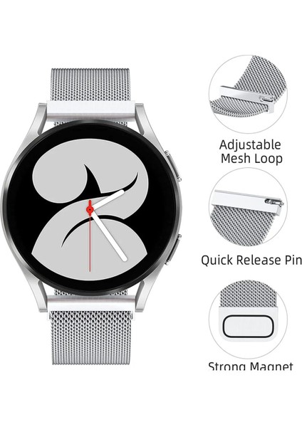 Huawei Watch Gt4/Gt3/Gt2/Gt2e 46mm Uyumlu Metal Hasır Kordon 22MM