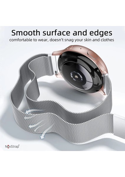 Huawei Watch Gt4/Gt3/Gt2/Gt2e 46mm Uyumlu Metal Hasır Kordon 22MM