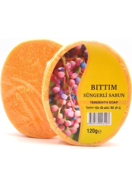 Bıttım Özlü Süngerli Sabun Banyo Duş Sabunu 120 G