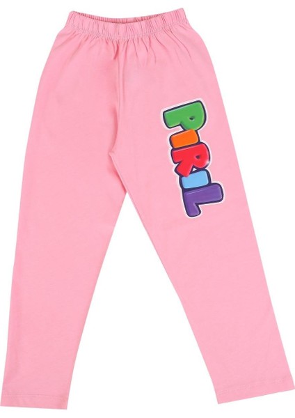 Trt Çocuk Pırıl Kız Çocuk Kısa Kollu %100 Pamuklu Pijama Takımı
