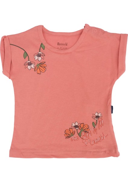 Çiçek Baskılı Bisiklet Yaka T-Shirt 2'li Set fiyatları