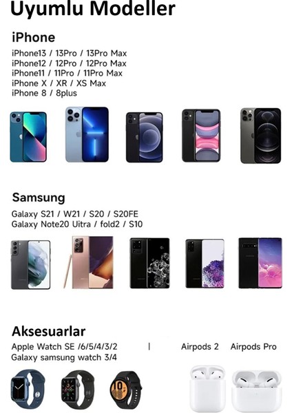 3ın1 Foldable Wireless Şarj Istasyonu indirimleri