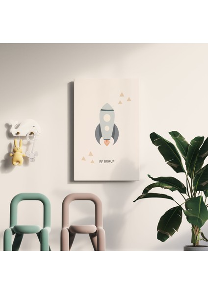 Uzay Mekiği Modern Kanvas Tablo - Bebek Odası Dekorasyon - Çocuk Odası Tablo fiyatları