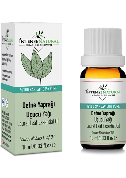 Intense Natural Defne Yaprağı Uçucu Yağı 10 ml %100 Saf ve Doğal Laurel Leaf Essential Oil