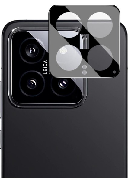 Xiaomi Mi 14 ile Uyumlu Kamera Lens Koruma Halkası Siyah - FC377