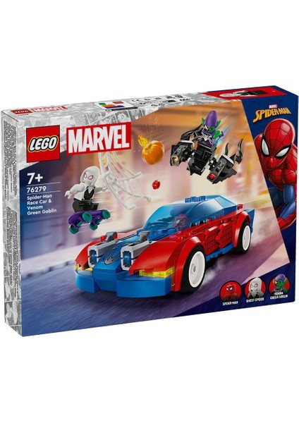 76279 Lego® Marvel Spiderman Yarış Arabası ve Venom Green Gobli 227 Parça +7 Yaş