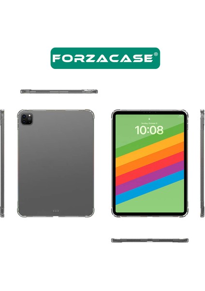 Apple iPad Pro 2024 13 Inch ile Uyumlu Anti Shock Silikon Kılıf Şeffaf - FC014
