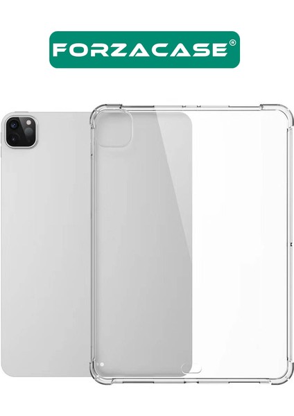 Apple iPad Pro 2024 13 Inch ile Uyumlu Anti Shock Silikon Kılıf Şeffaf - FC014