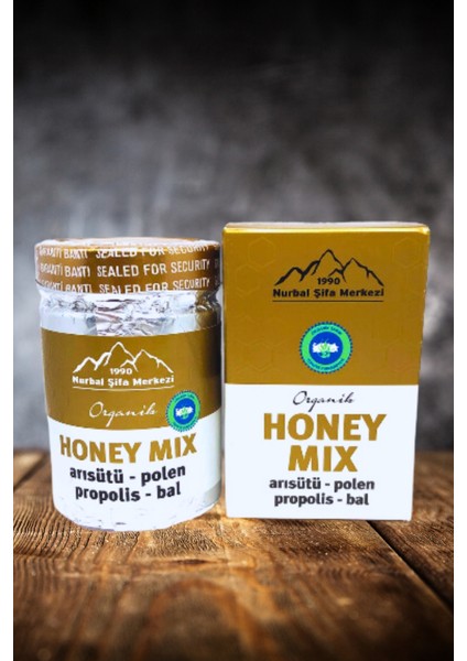 Honey Mix 4 - Organik Arısütü Polen Propolis Bal