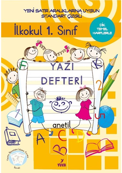 1. Sınıf Yazı Defteri Standart Çizgili