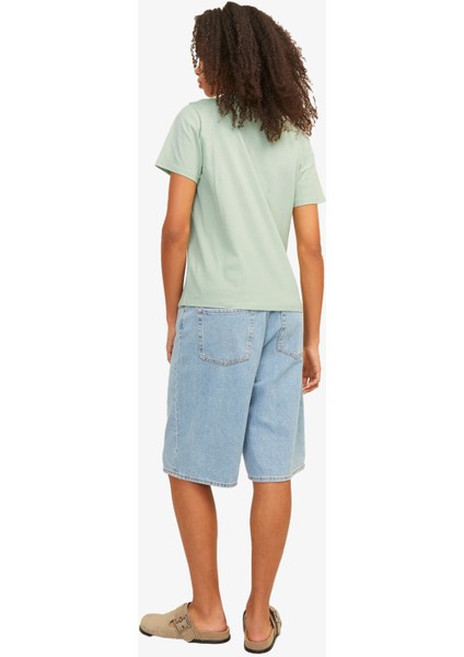 Jxdelilah Reg Kadın Yeşil T-Shirt 12256027-SMOKEGREEN fiyatları