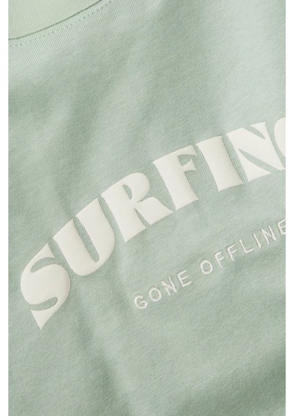 Jxdelilah Reg Kadın Yeşil T-Shirt 12256027-SMOKEGREEN modelleri