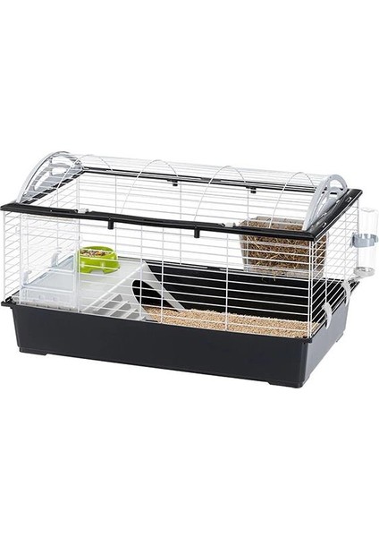 Casita 100 Tavşan ve Guinea Pig Kafesi Siyah 96X57X56CM