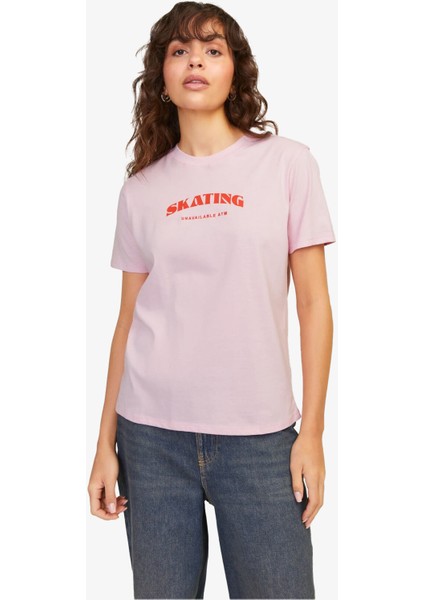 Jxdelilah Reg Kadın Pembe T-Shirt 12256027-PINKLADY
