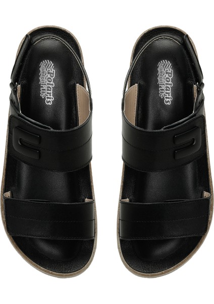 166241.Z4FX Siyah Kadın Comfort Sandalet