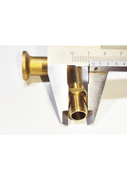 Semaver Demlik L dirsek bağlantı parçası uzun pirinç fırsatları