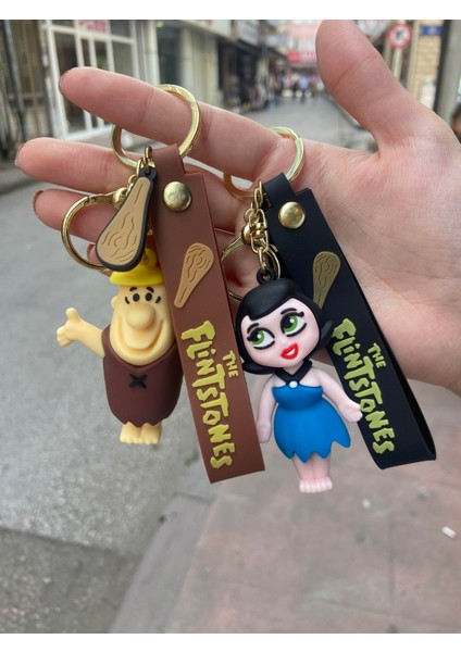 Taş Devri Barney - Beti Moloztaş Anahtarlık ve Çanta Aksesuarı