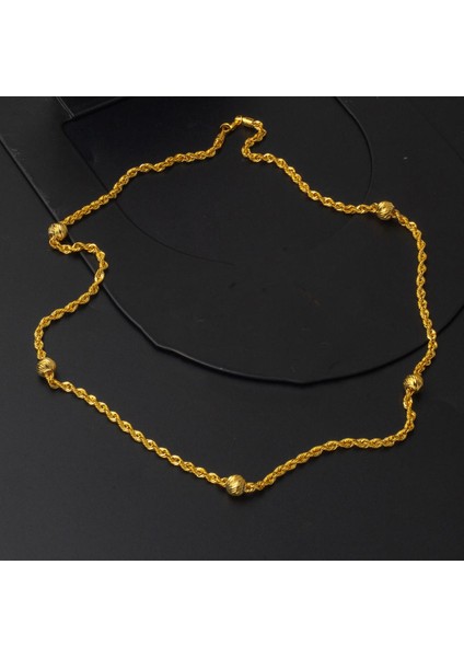 Dorika Toplu Burma Altın Zincir 14 Ayar 50CM. modelleri