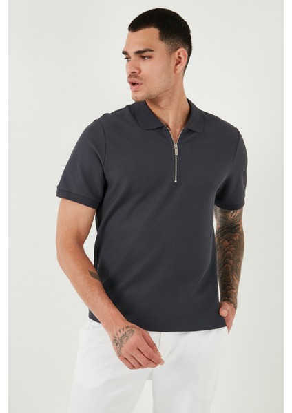 Pamuklu Regular Fit Fermuarlı Polo Yaka T Shirt Erkek Polo Yaka T Shirt 5902434 indirimleri