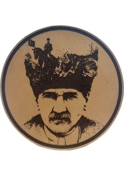 Atatürk - Deri Peç - Arma - Leather Patch