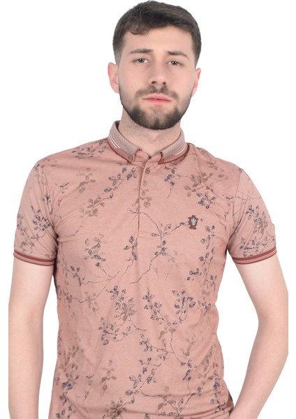Cengiz Inler Sarmaşık Desenli Erkek Polo Yaka T-Shirt fiyatları