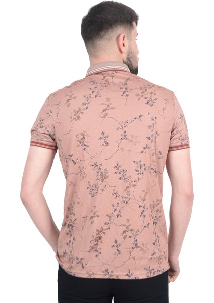 Cengiz Inler Sarmaşık Desenli Erkek Polo Yaka T-Shirt modelleri