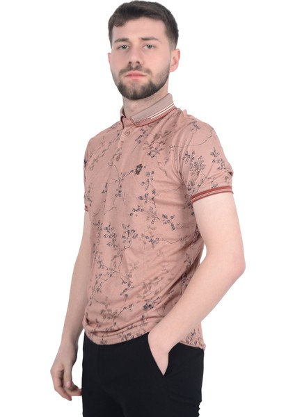 Cengiz Inler Sarmaşık Desenli Erkek Polo Yaka T-Shirt indirimleri