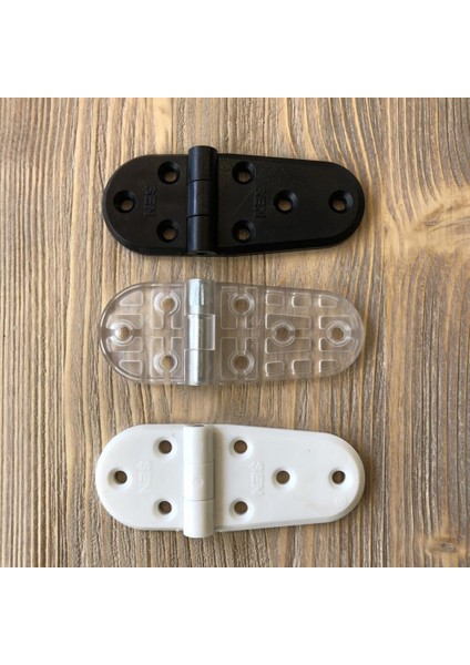 Plastik Oval Menteşe 9cm - 2 Adet Siyah