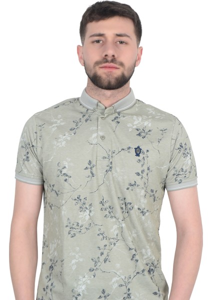 Cengiz Inler Sarmaşık Desenli Erkek Polo Yaka T-Shirt fiyatları