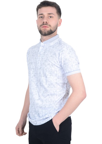 Cengiz Inler Jakar Desenli Erkek Polo Yaka T-Shirt modelleri