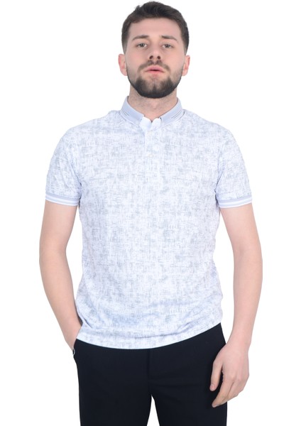 Cengiz Inler Jakar Desenli Erkek Polo Yaka T-Shirt fırsatları
