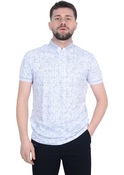 Cengiz Inler Jakar Desenli Erkek Polo Yaka T-Shirt indirimleri