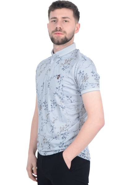 Cengiz Inler Sarmaşık Desenli Erkek Polo Yaka T-Shirt indirimleri