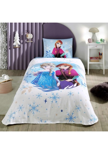 Lisanslı Disney Frozen Spring Tek Kişilik Pike Takımı