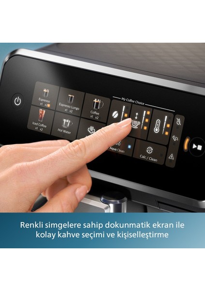 Espresso , Sade Kahve, Cappuccino, Latte Macchiato ve Soğuk Kahve 3300 Serisi %100 Seramik Öğütücülü Kahve Makinessi Kahve ve Lambader Hediye