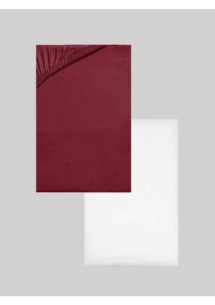 2 Adet Pamuklu ve Lastikli Penye Bebek Çarşaf (70X140)