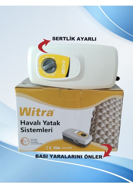 Witra Baklava Tipi Şişme Hastayatağı Havalı Yatak