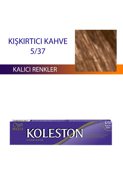 Wella Koleston Single Tüp Boya Saç Boyası Kışkırtıcı Kahve 5/37