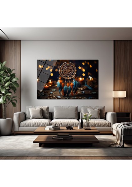 Modern Düş Kapanı Dekorati̇f Yatay Cam Tablo, Ev Dekorasyon, Ofi̇s Dekorasyon modelleri