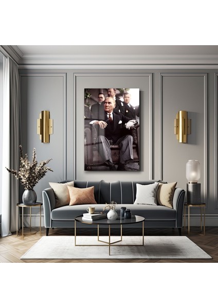 Atatürk Dekorati̇f Di̇key Cam Tablo fiyatları