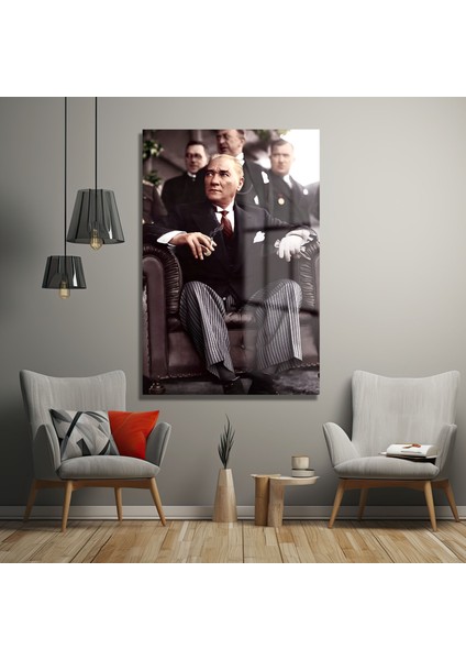 Atatürk Dekorati̇f Di̇key Cam Tablo fırsatları
