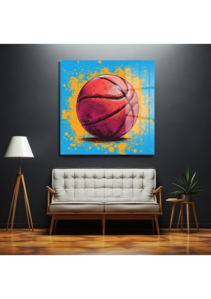Basketbol Topu Kare Cam Tablo modelleri