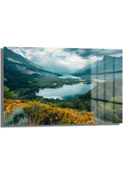 Doğa Manzara Cam Tablo