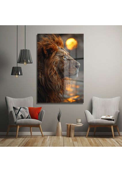 Aslan Dekorati̇f Di̇key Cam Tablo fırsatları