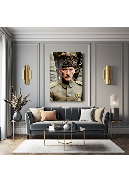 Atatürk Dekorati̇f Di̇key Cam Tablo fiyatları